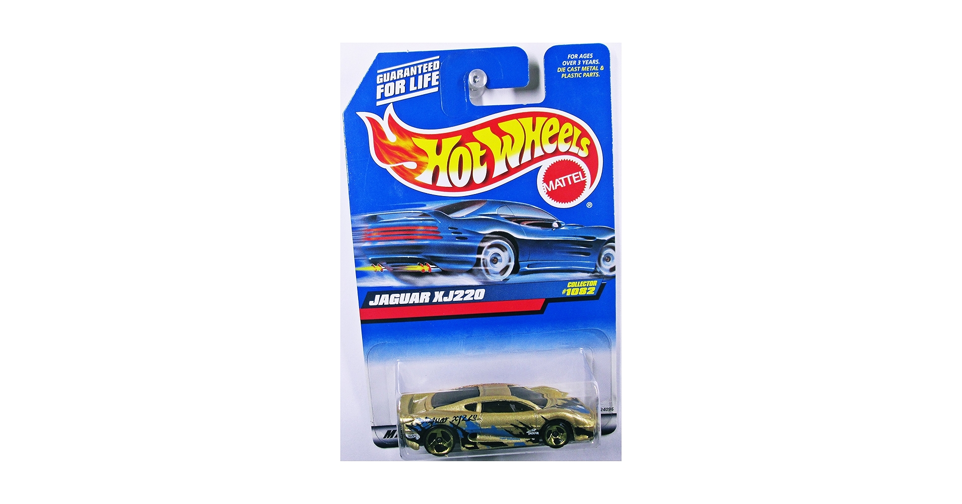 Amazon.com: Mattel Hot Wheels 1999 1:64 Scale Gold Jaguar XJ220